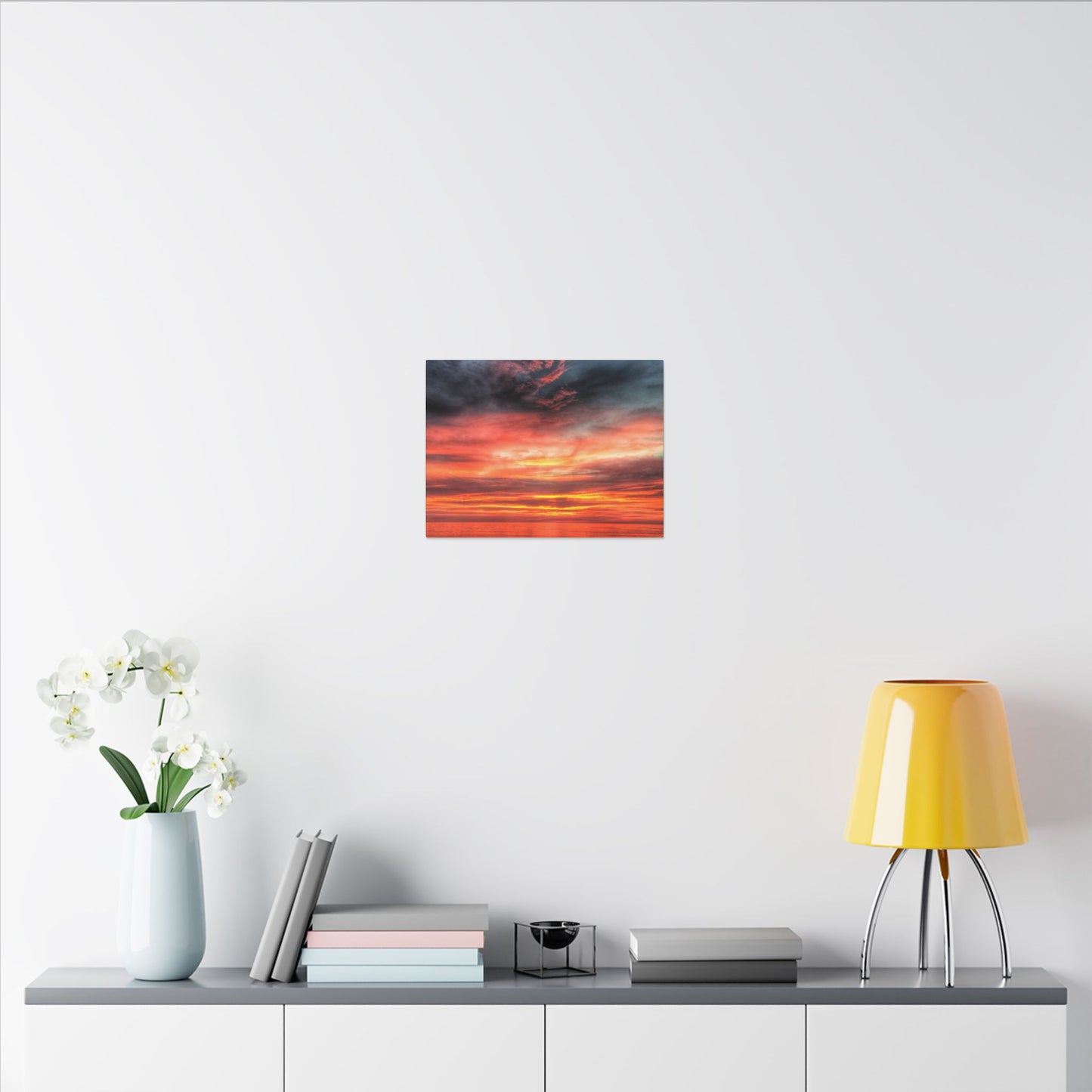 Atlantic Red Sunrise Reflection