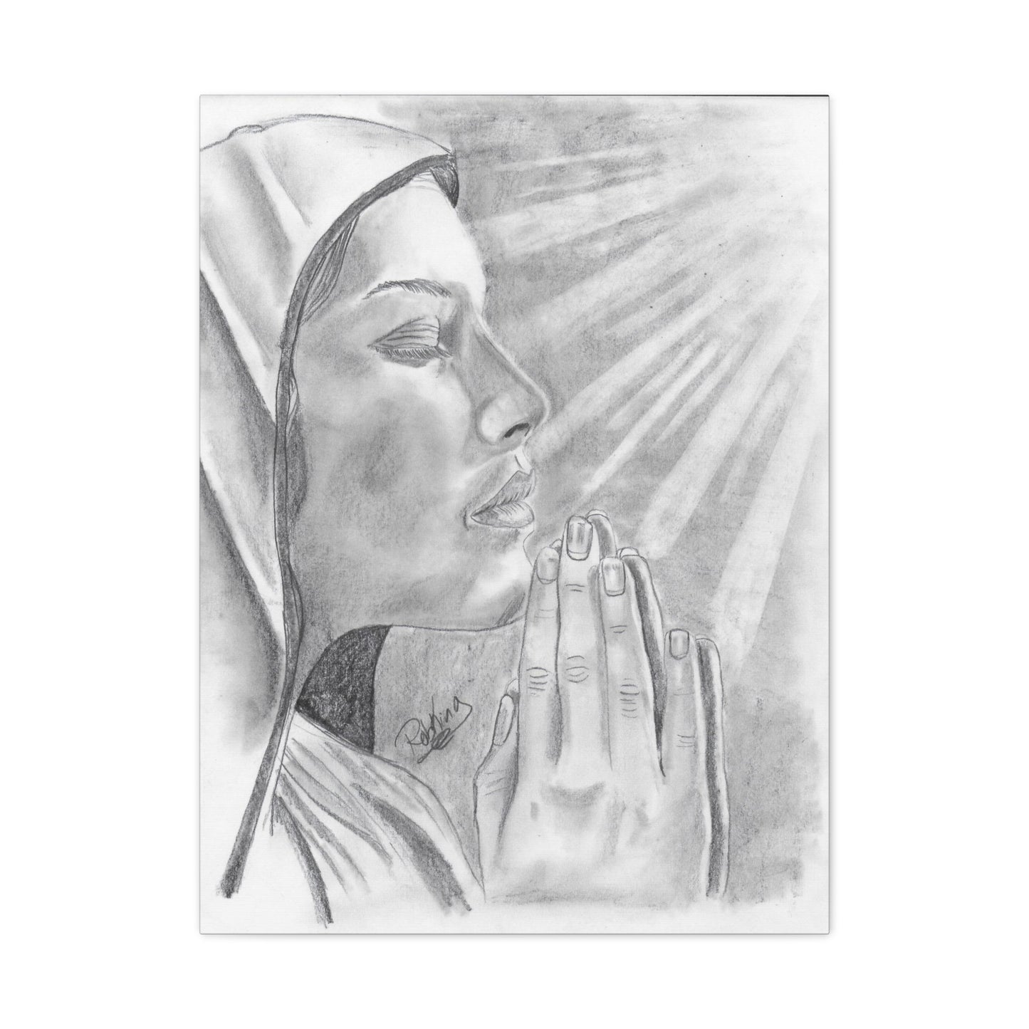 Praying Woman - Canvas Gallery Wraps