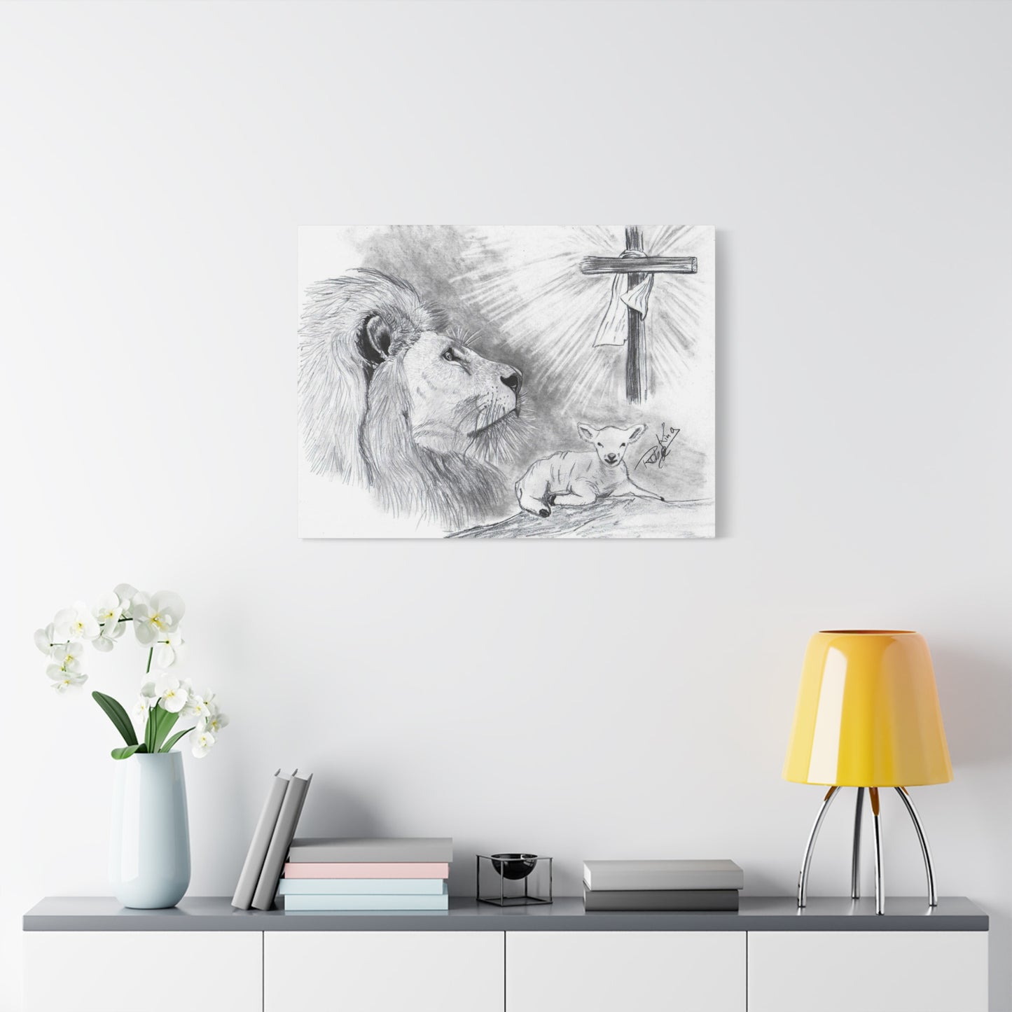 Lion and Lamb - Canvas Gallery Wrap