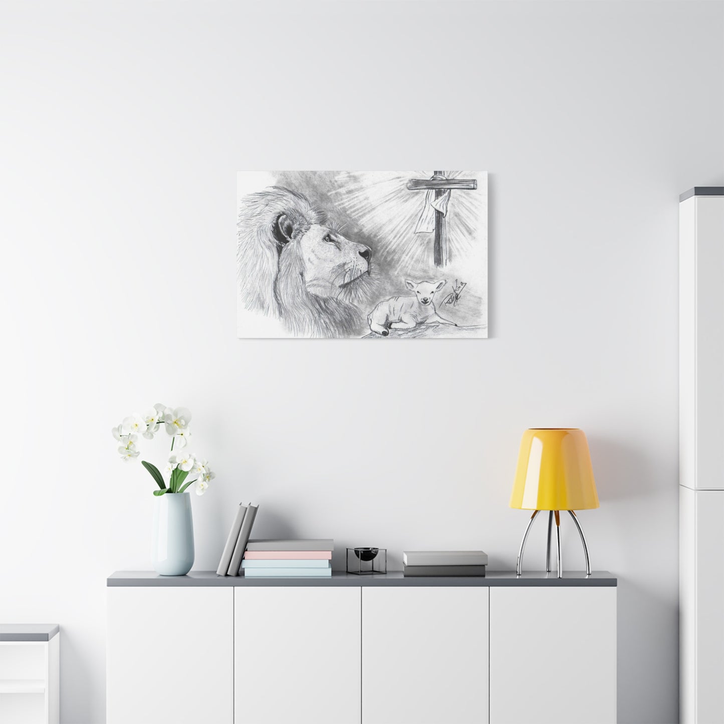 Lion and Lamb - Canvas Gallery Wrap