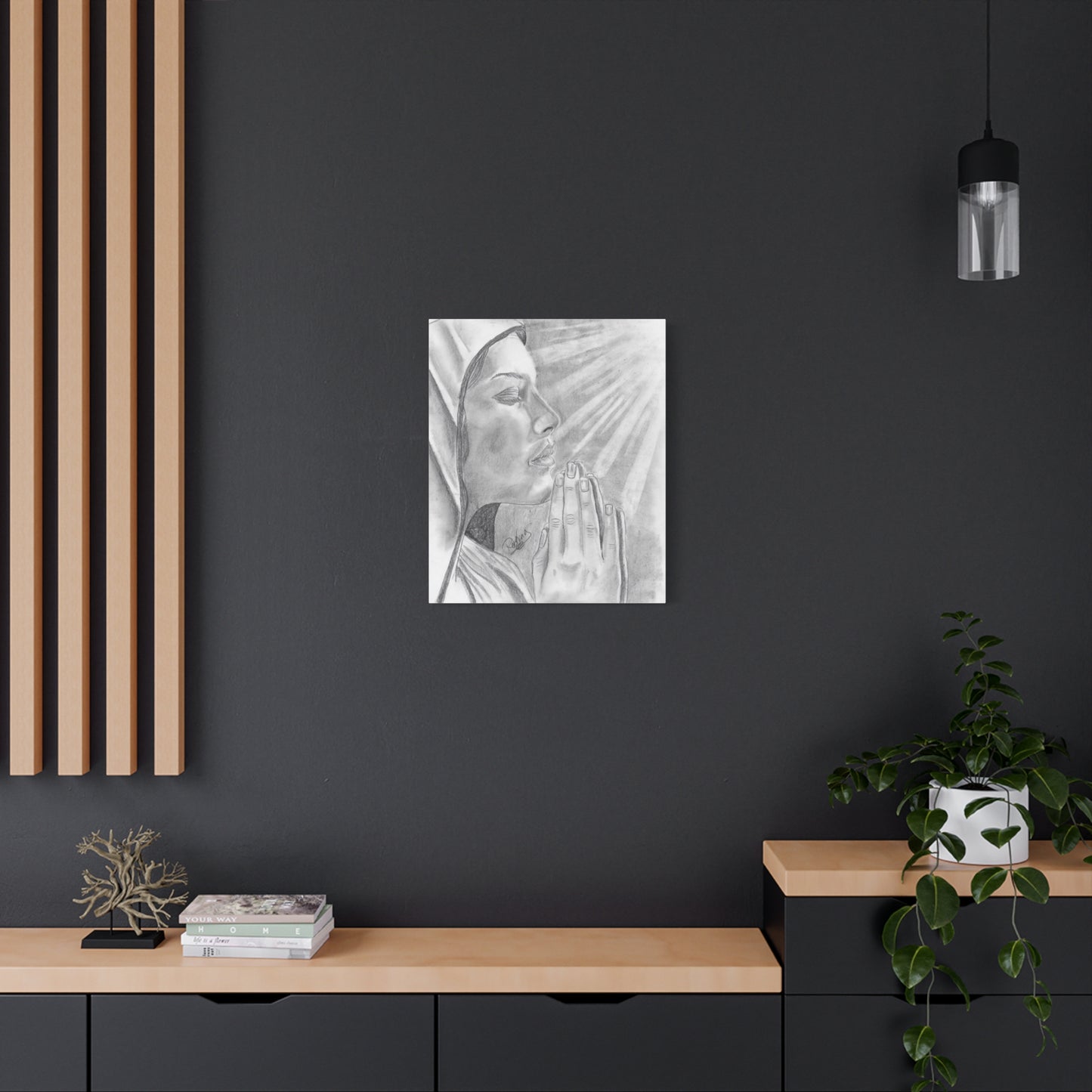 Praying Woman - Canvas Gallery Wraps