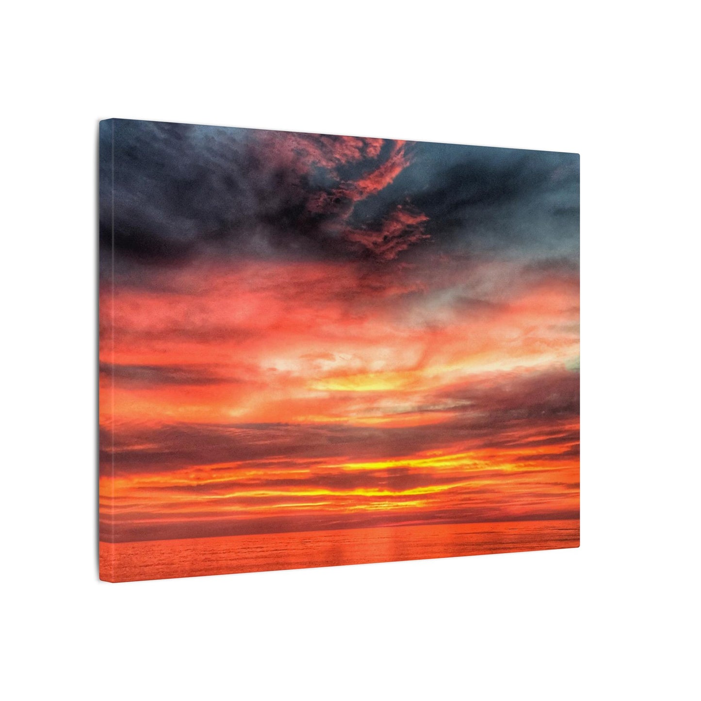 Atlantic Red Sunrise Reflection