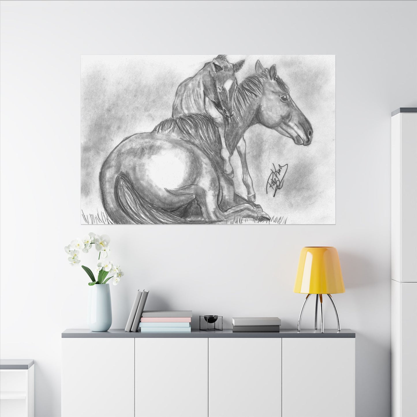 Horse and Foal - Canvas Gallery Wrap