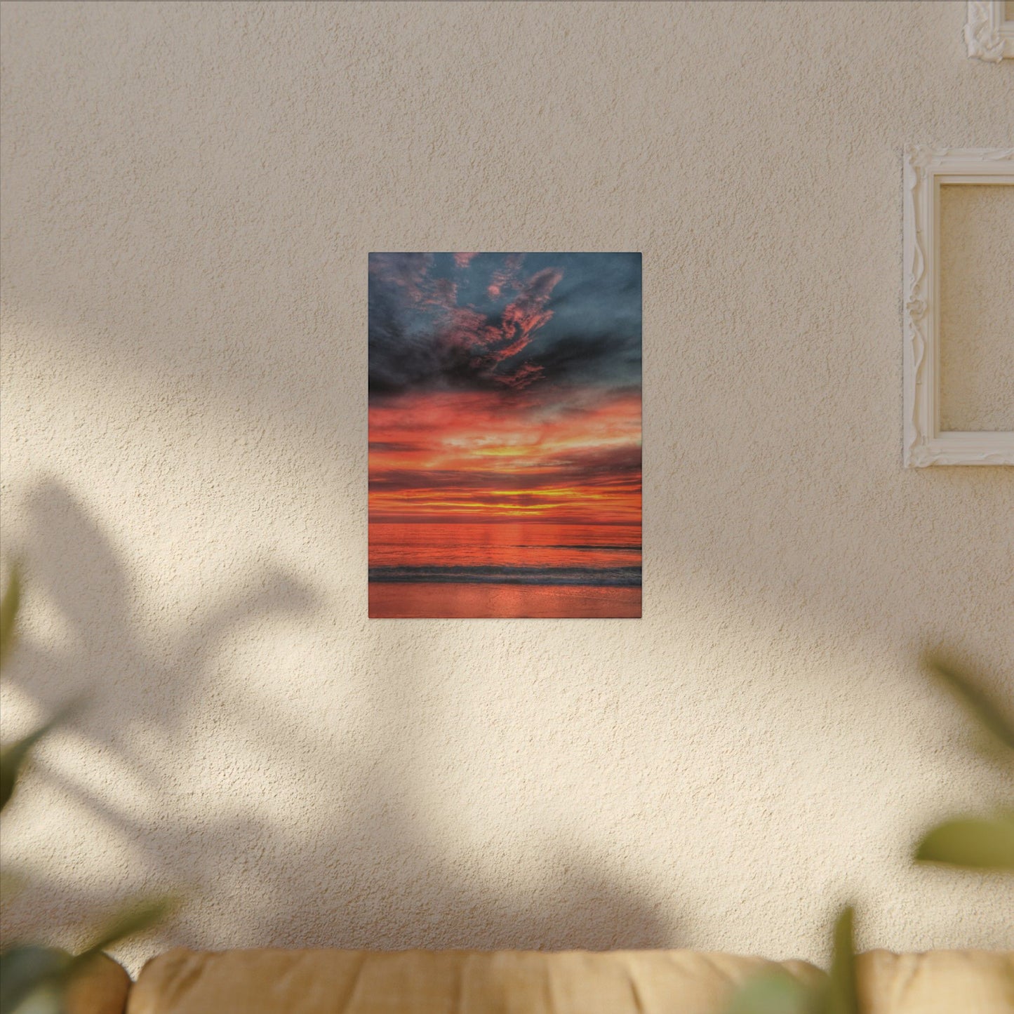 Atlantic Red Sunrise Reflection