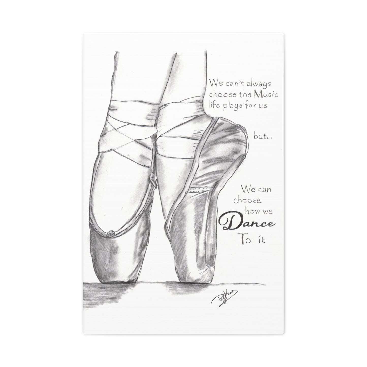 Choose How to Dance - Ballet - Canvas Gallery Wraps
