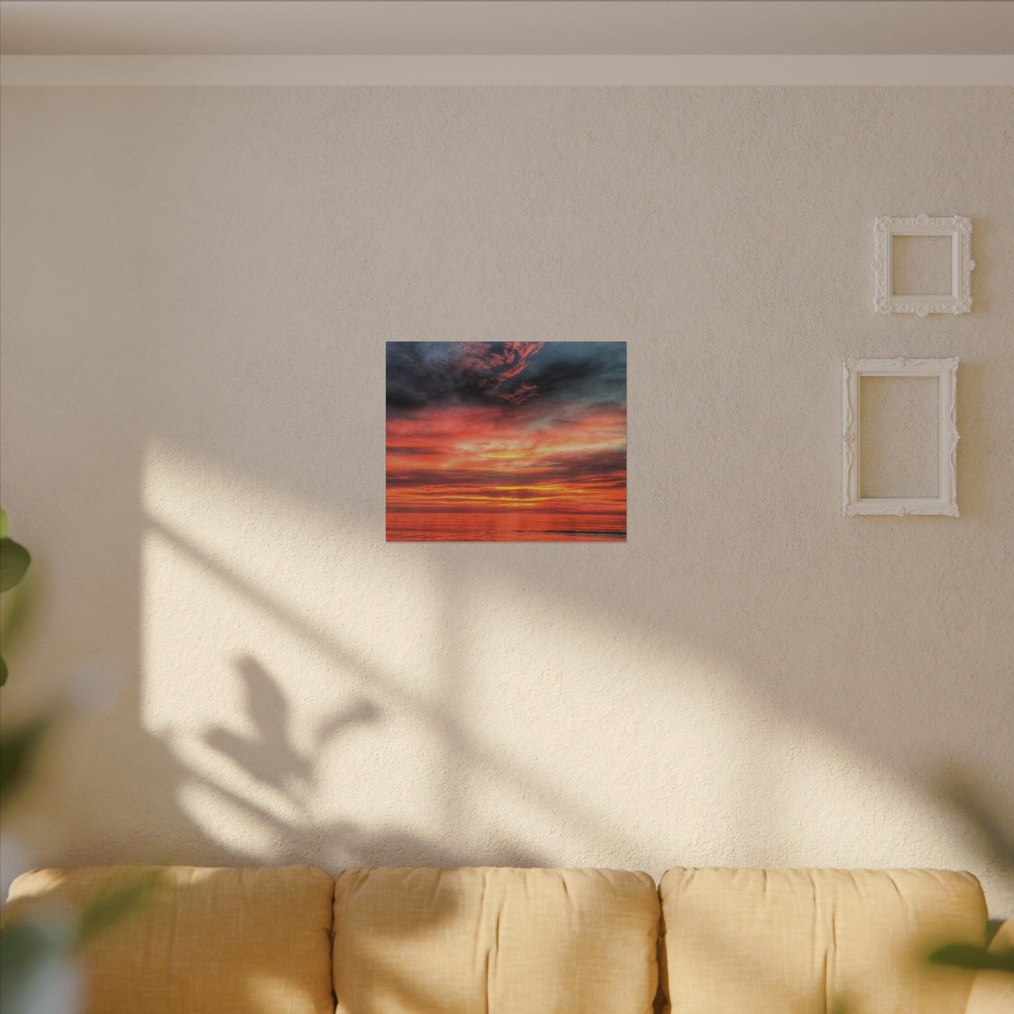 Atlantic Red Sunrise Reflection
