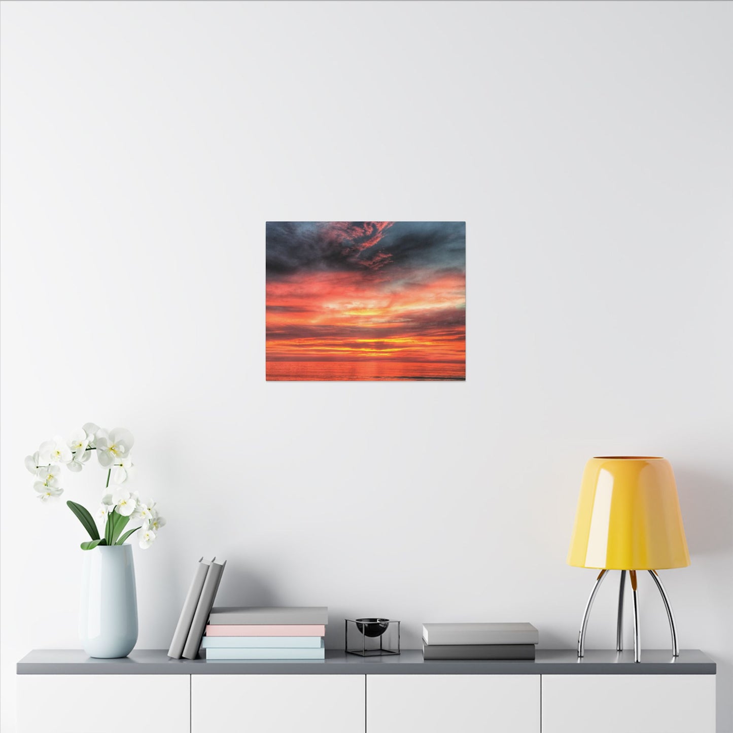 Atlantic Red Sunrise Reflection