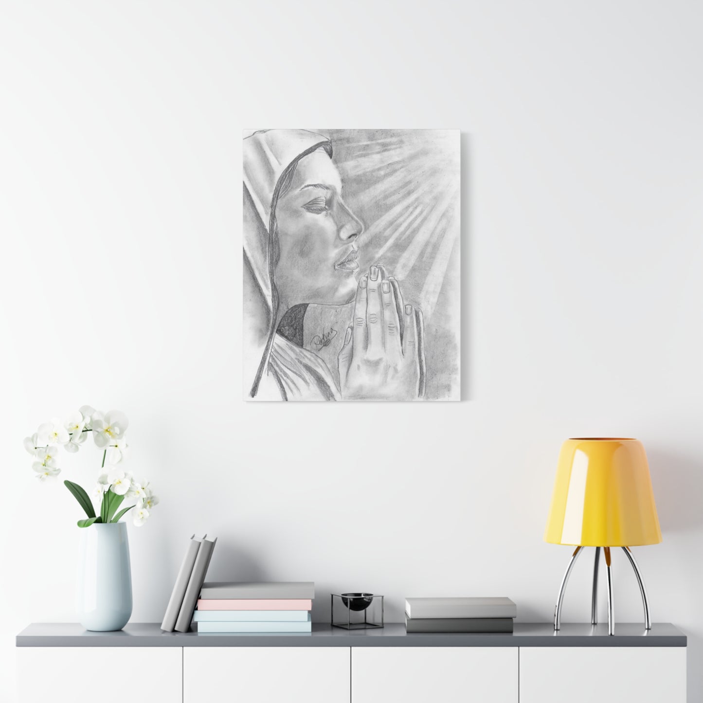 Praying Woman - Canvas Gallery Wraps
