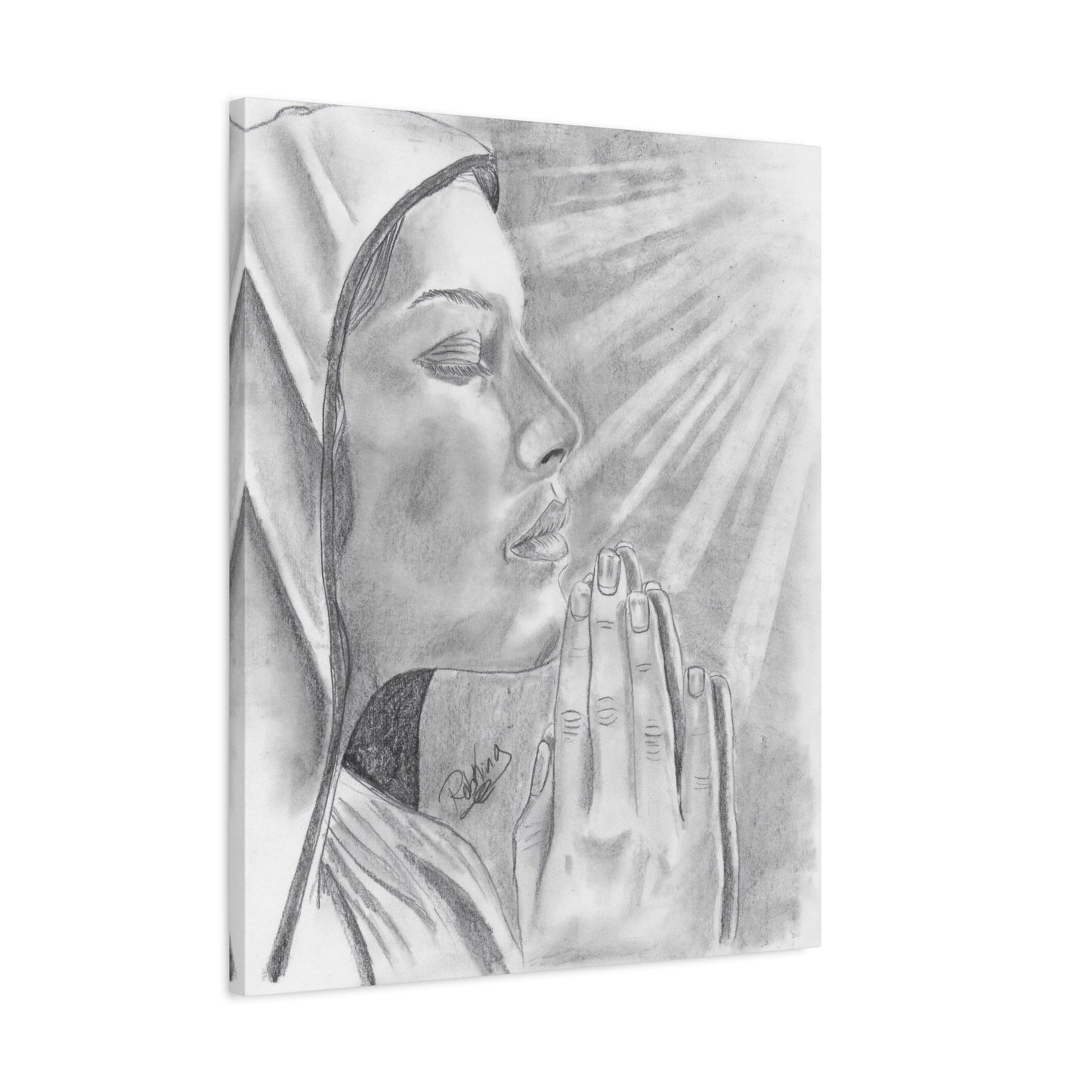 Praying Woman - Canvas Gallery Wraps