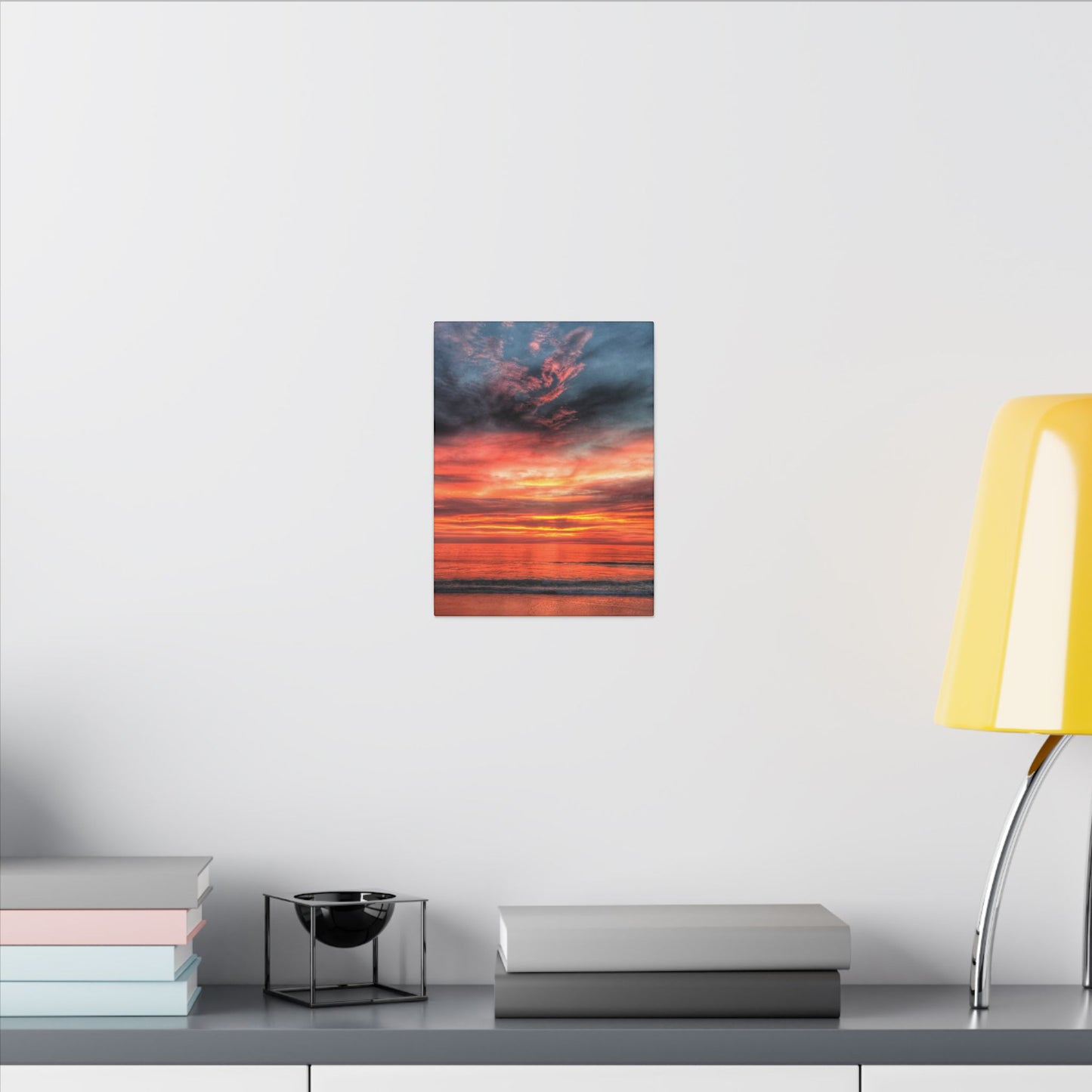 Atlantic Red Sunrise Reflection