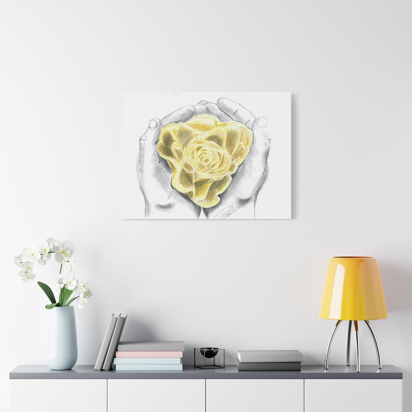 Yellow Rose - Canvas Gallery Wrap