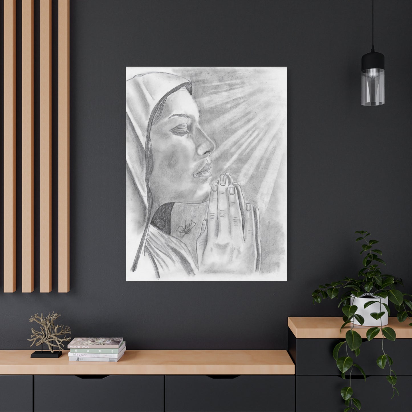 Praying Woman - Canvas Gallery Wraps