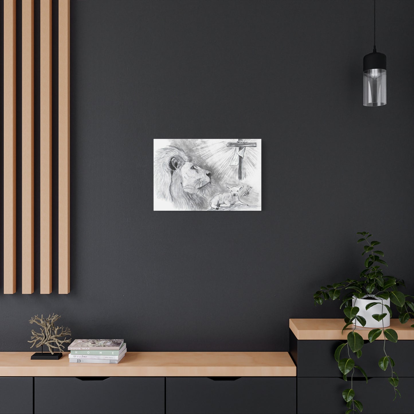 Lion and Lamb - Canvas Gallery Wrap