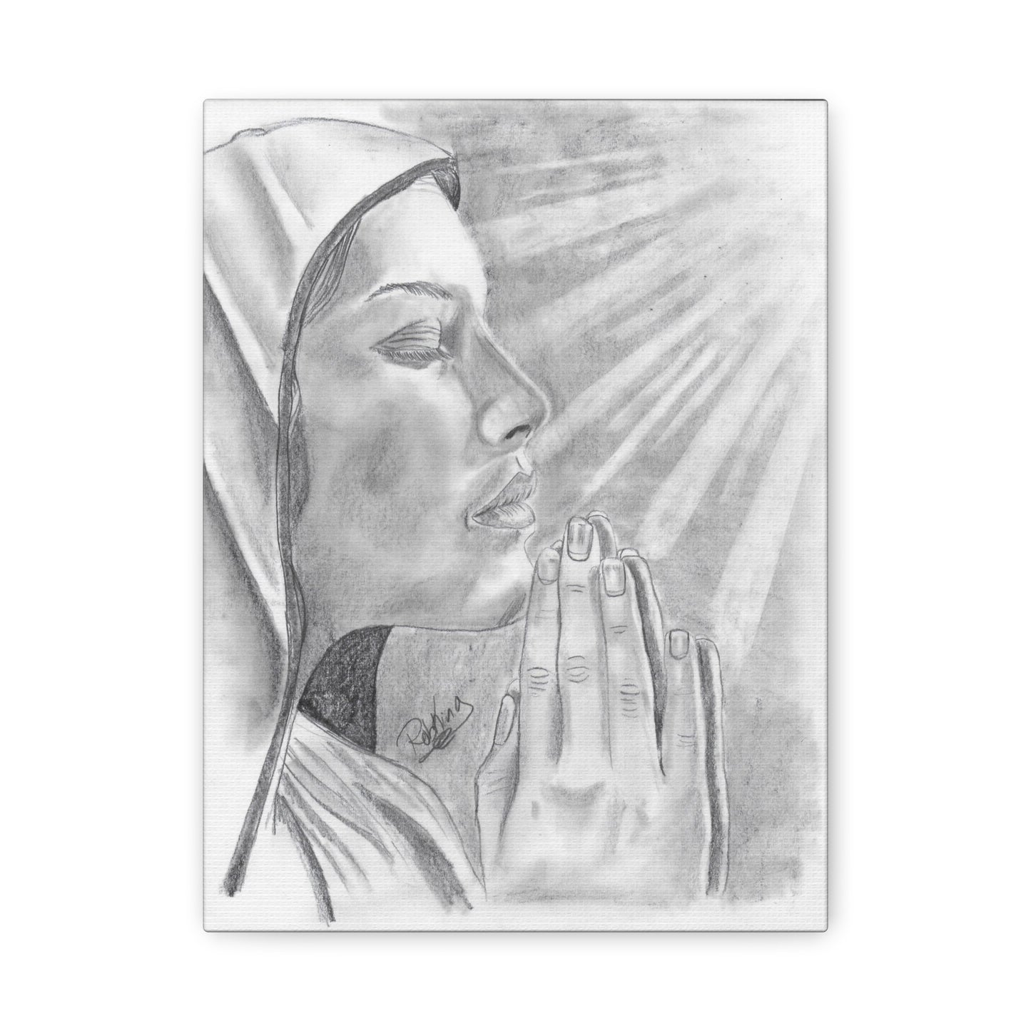 Praying Woman - Canvas Gallery Wraps