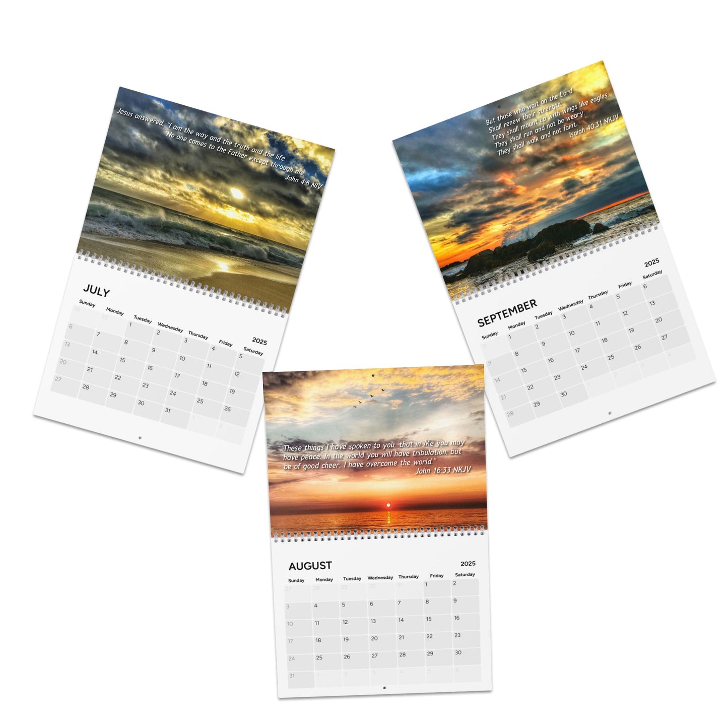 2025 God's Beauty Wall Calendar - Including Scripture Each Month