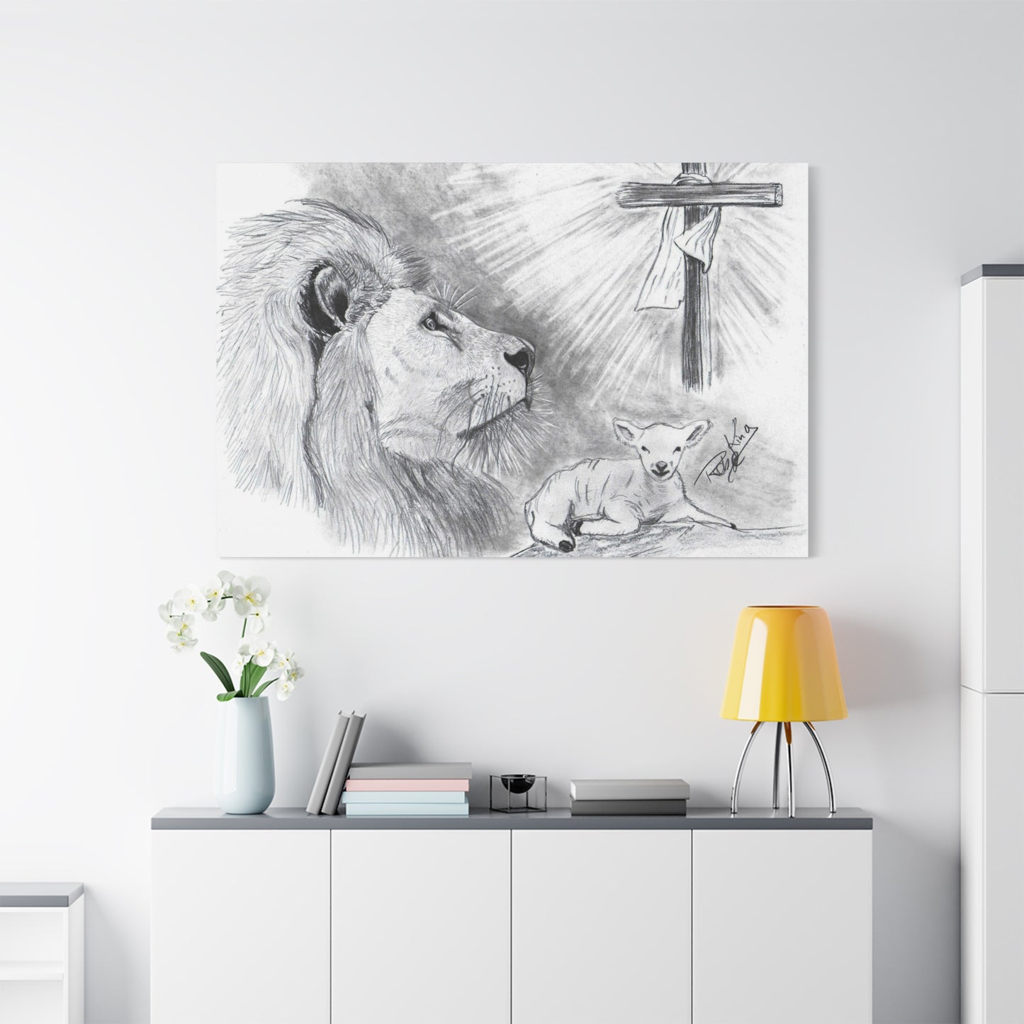 Lion and Lamb - Canvas Gallery Wrap