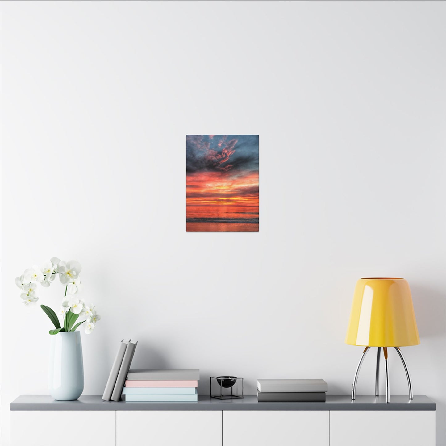 Atlantic Red Sunrise Reflection
