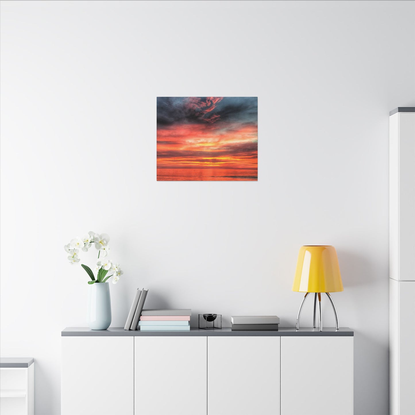 Atlantic Red Sunrise Reflection