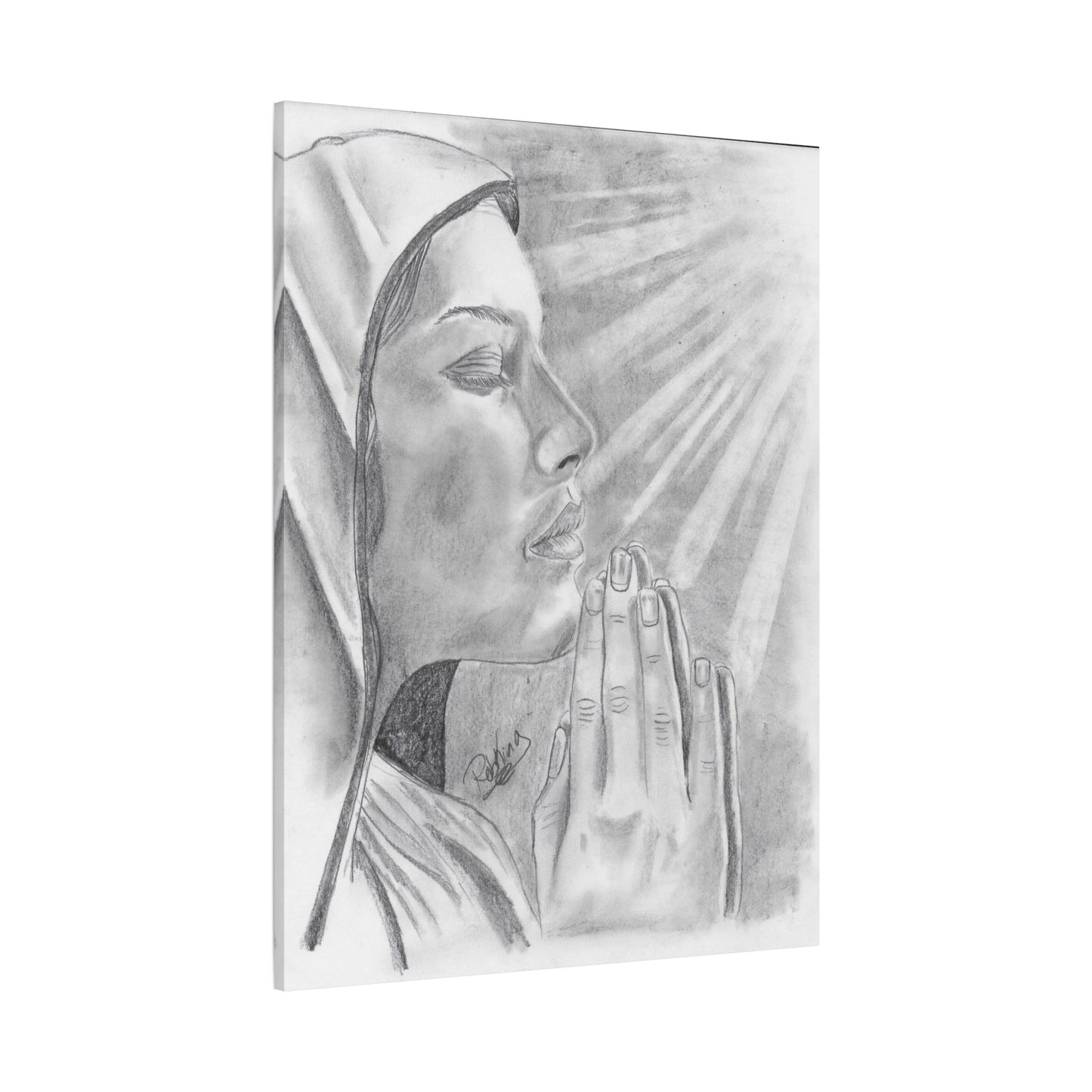 Praying Woman - Canvas Gallery Wraps