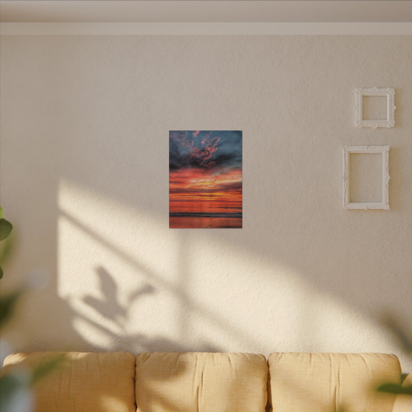 Atlantic Red Sunrise Reflection