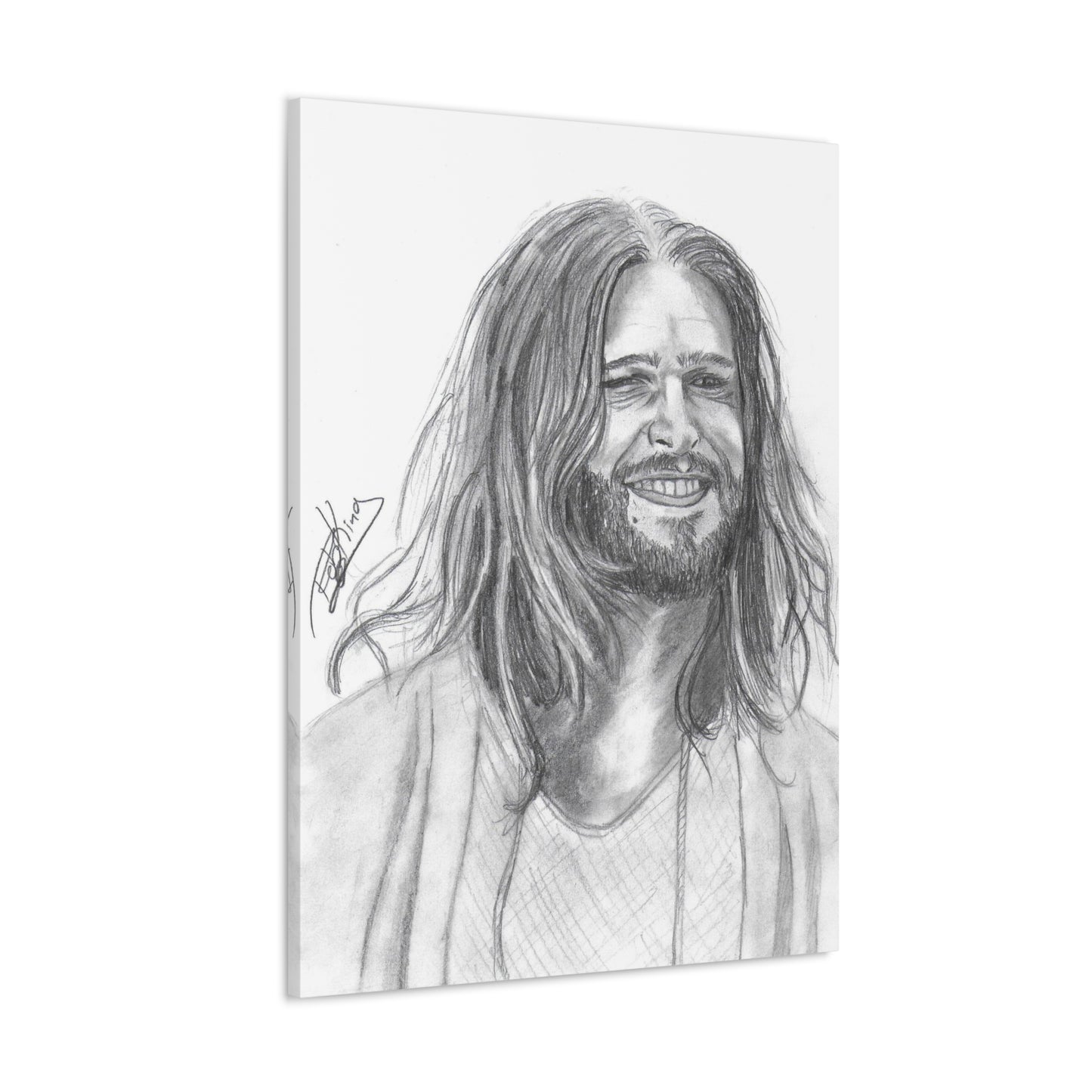 Jesus Smiling  - Canvas Gallery Wraps