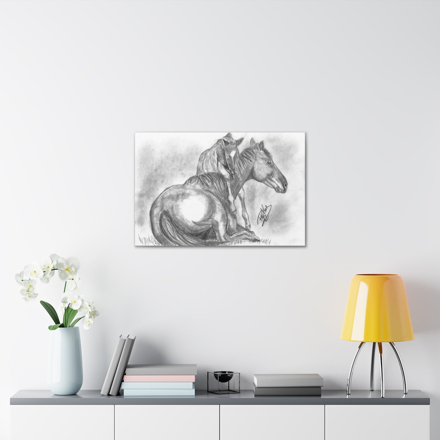 Horse and Foal - Canvas Gallery Wrap