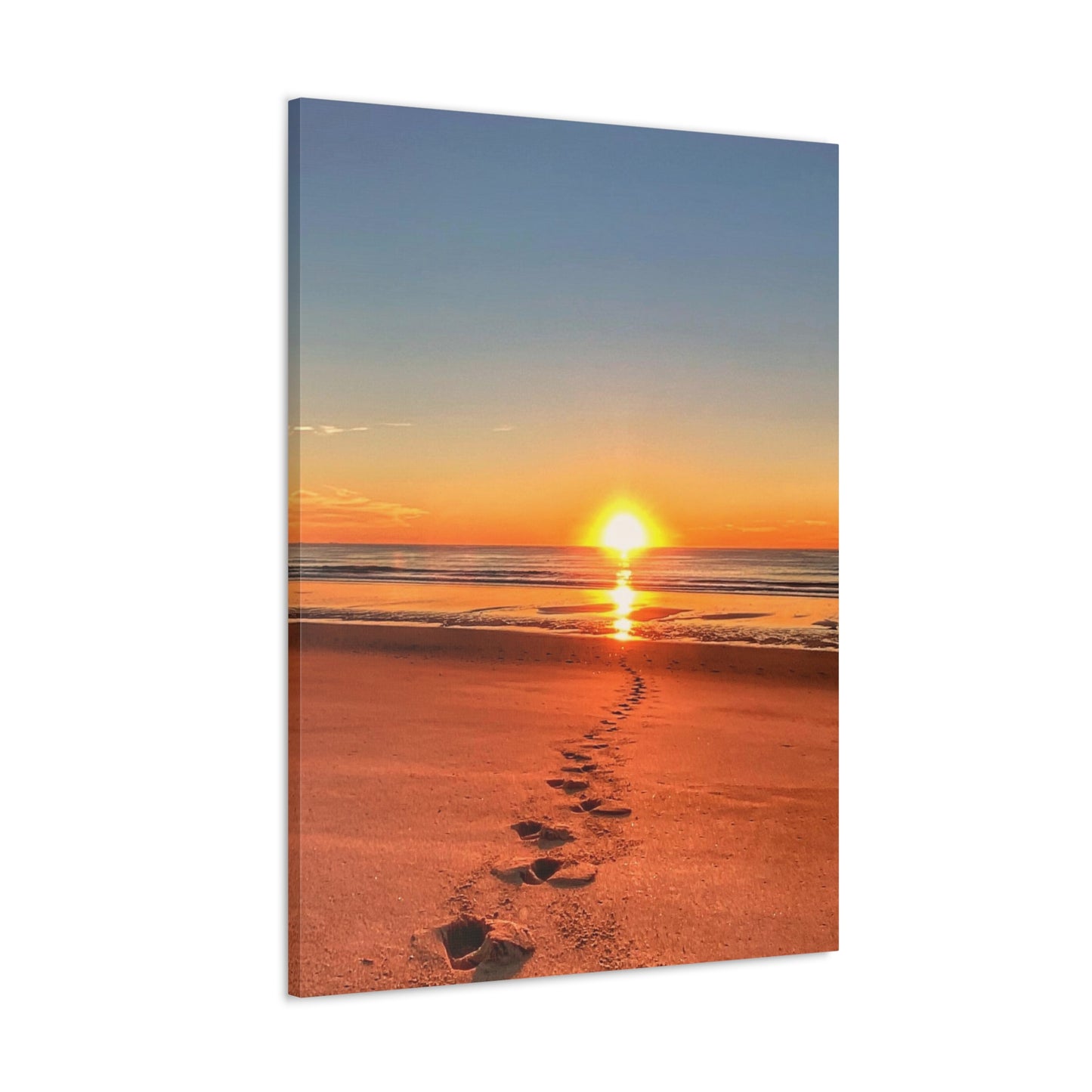 Footprints in the Sand - Canvas Wrap