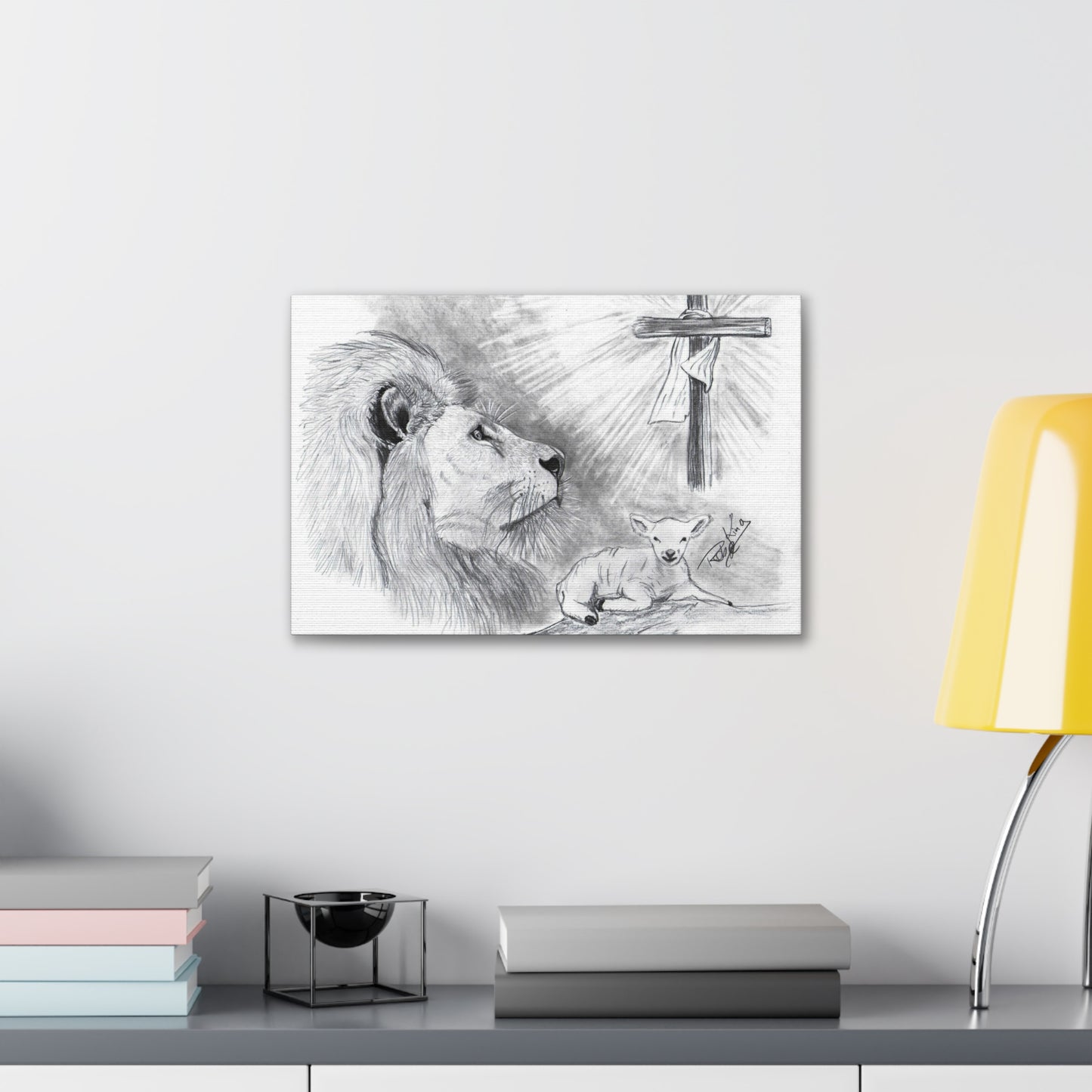 Lion and Lamb - Canvas Gallery Wrap