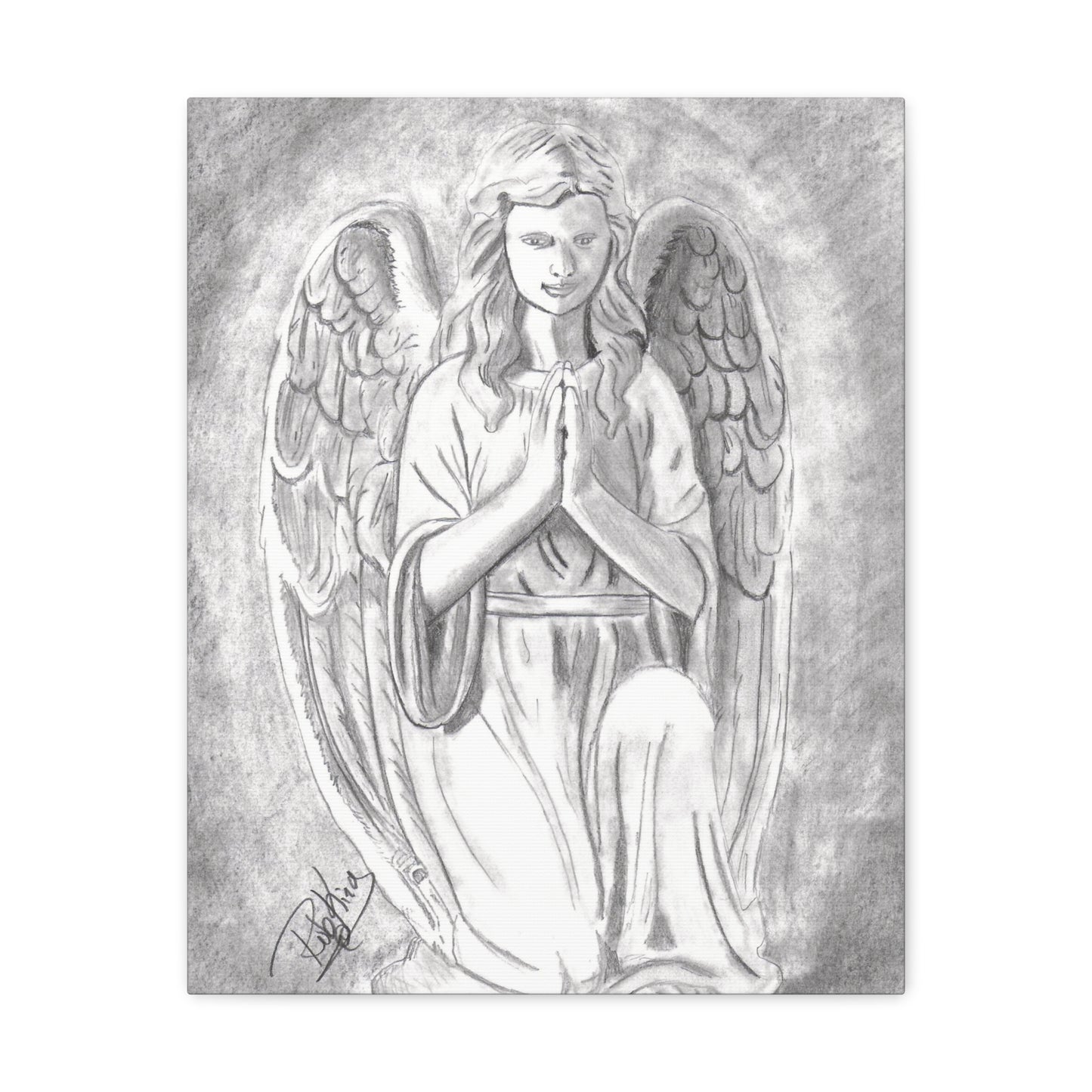 Angel Statue  - Canvas Gallery Wraps