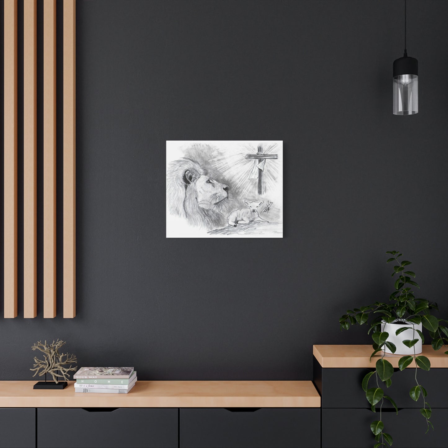 Lion and Lamb - Canvas Gallery Wrap