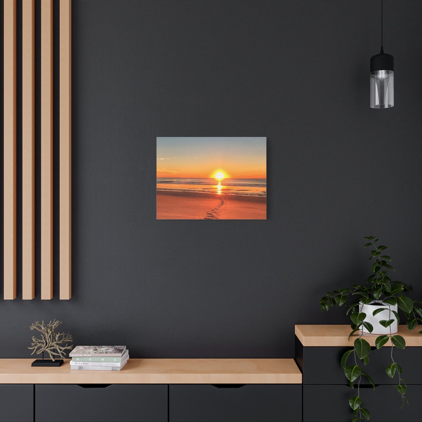 Footprints in the Sand - Canvas Wrap