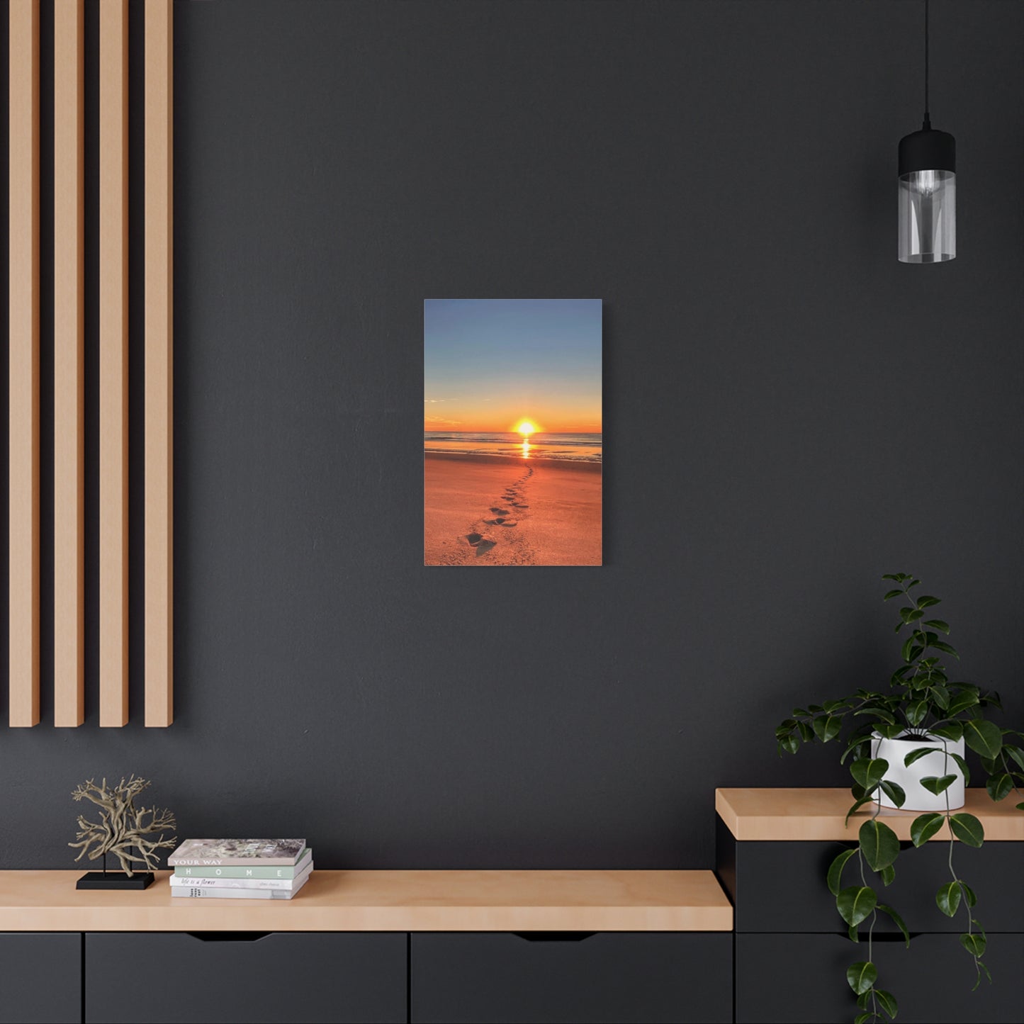 Footprints in the Sand - Canvas Wrap
