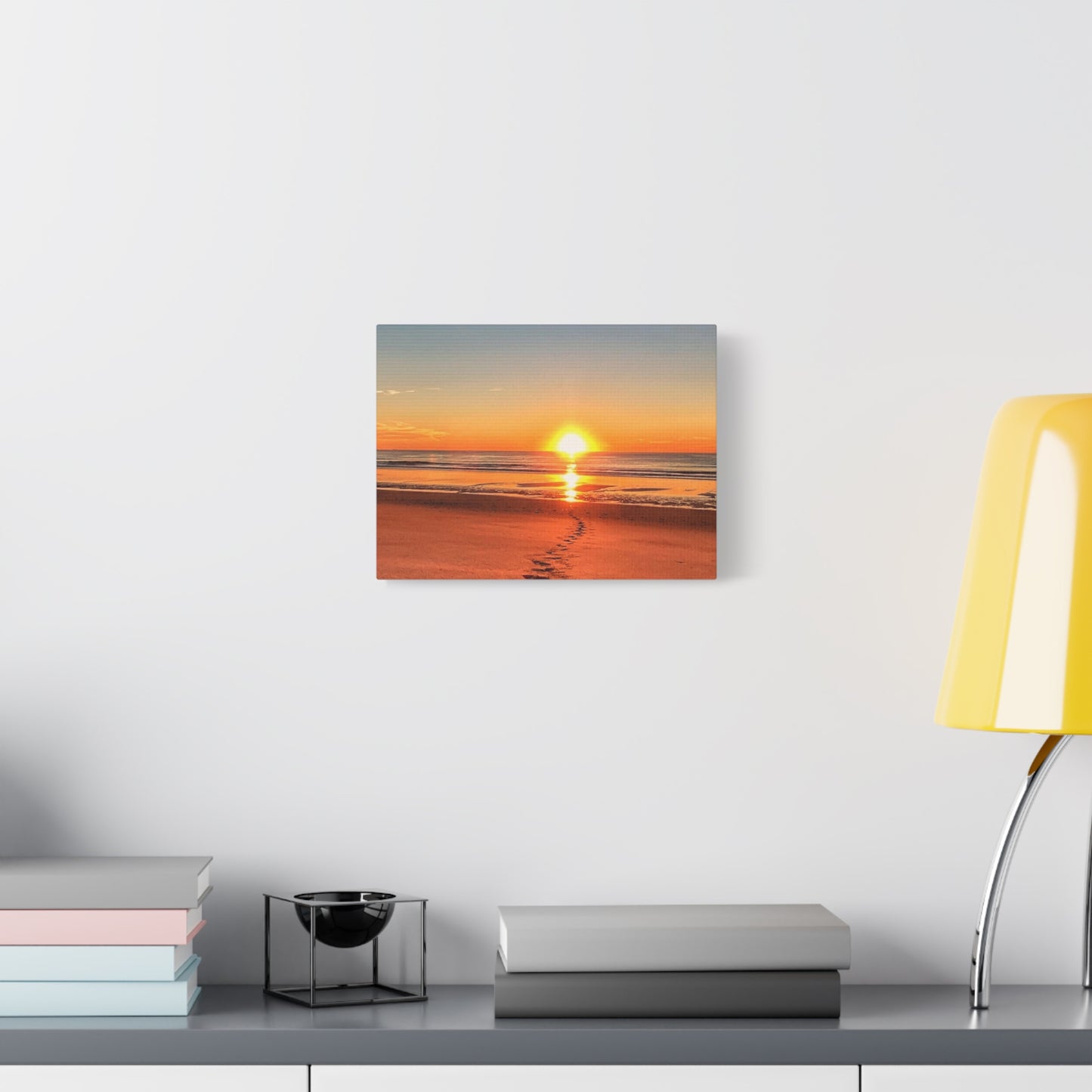 Footprints in the Sand - Canvas Wrap