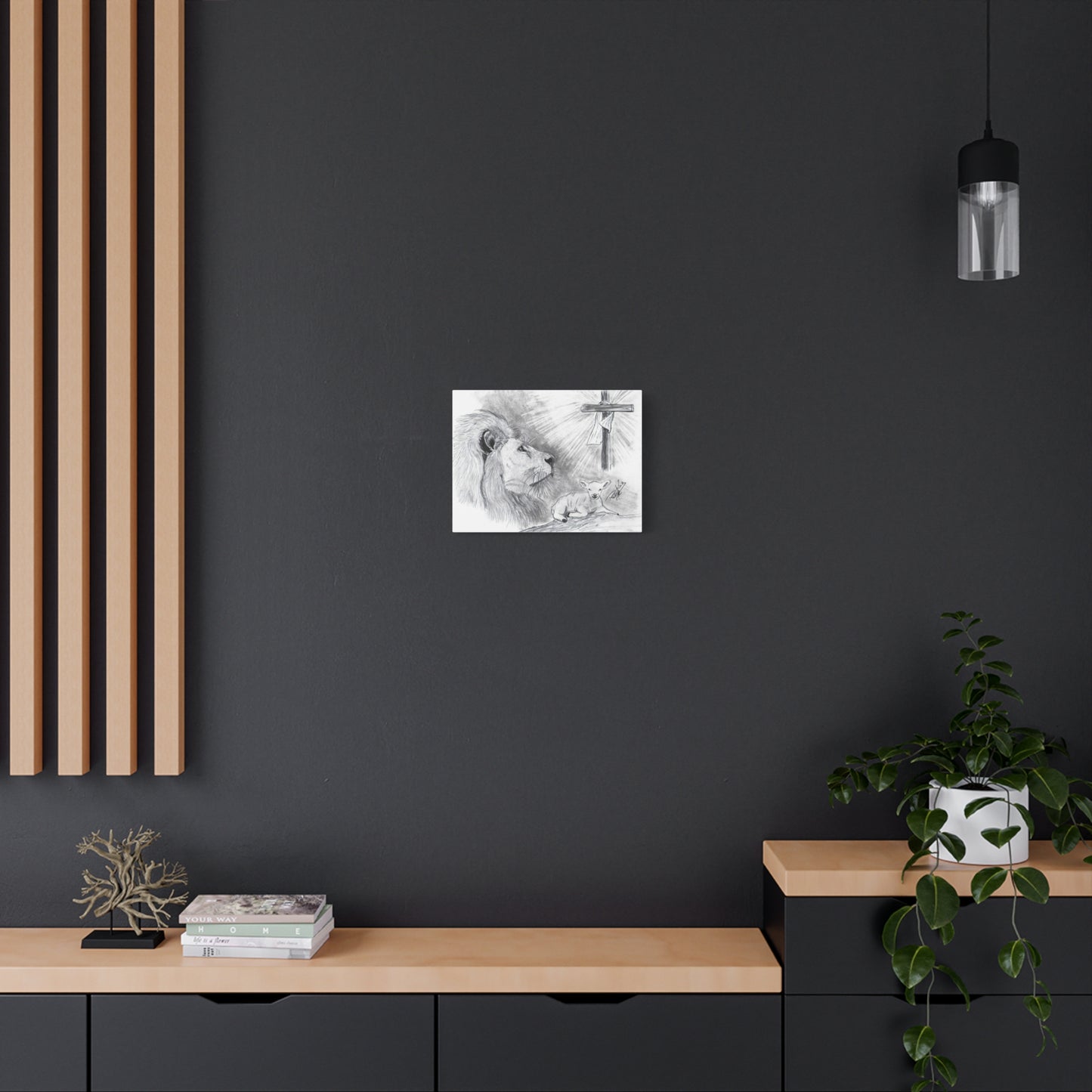 Lion and Lamb - Canvas Gallery Wrap