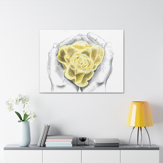 Yellow Rose - Canvas Gallery Wrap