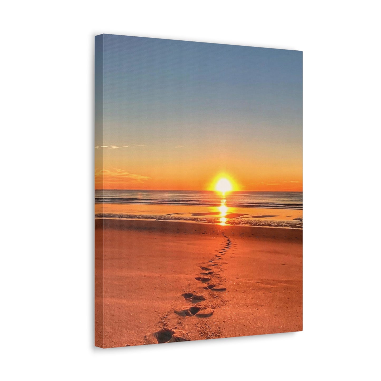 Footprints in the Sand - Canvas Wrap