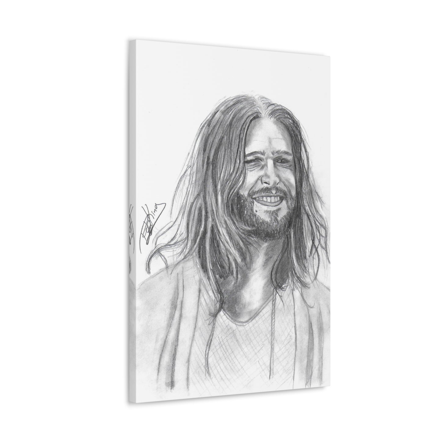 Jesus Smiling  - Canvas Gallery Wraps