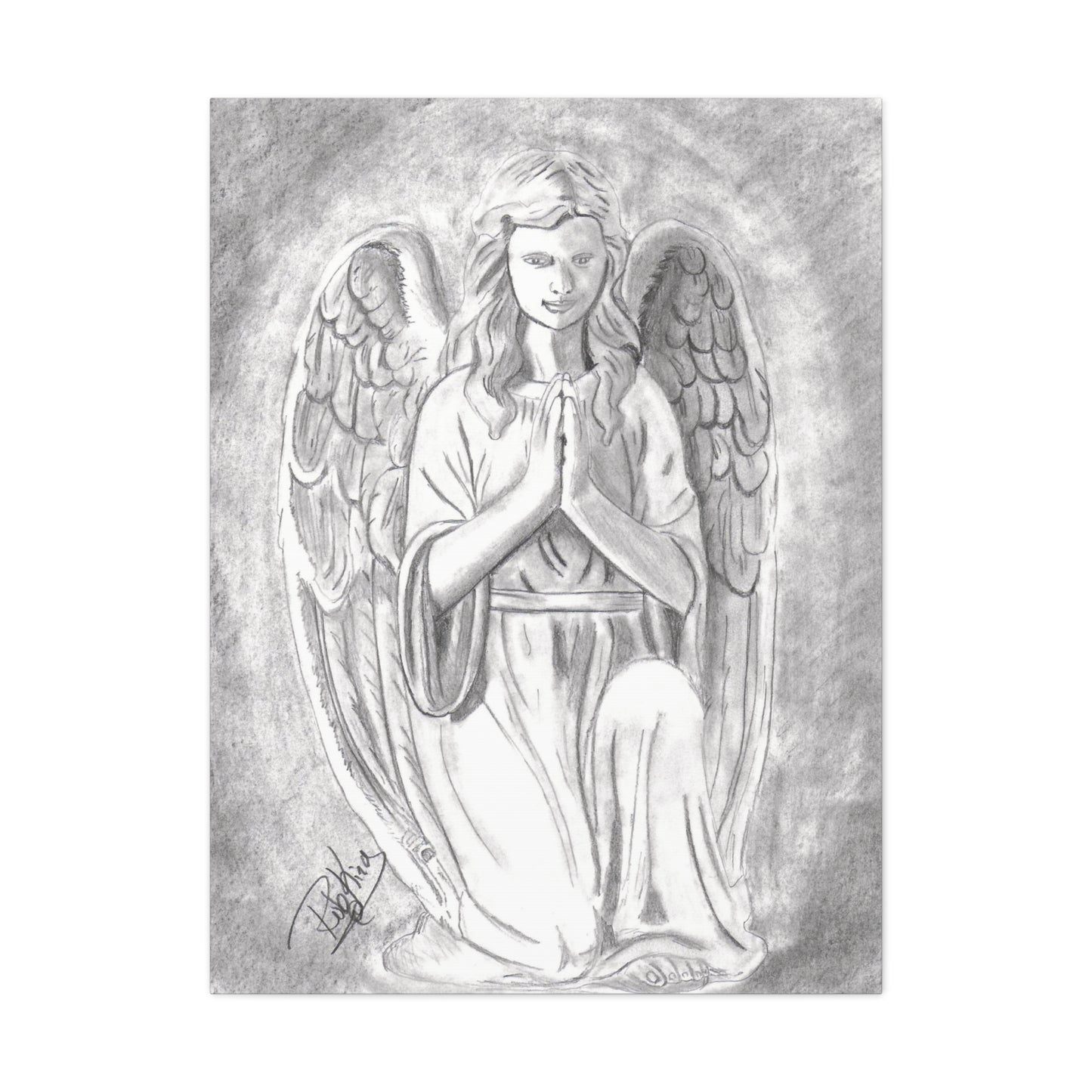 Angel Statue  - Canvas Gallery Wraps