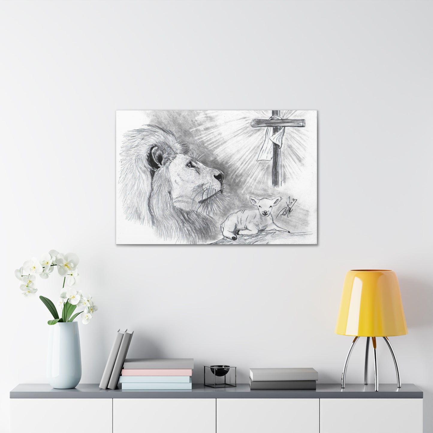 Lion and Lamb - Canvas Gallery Wrap