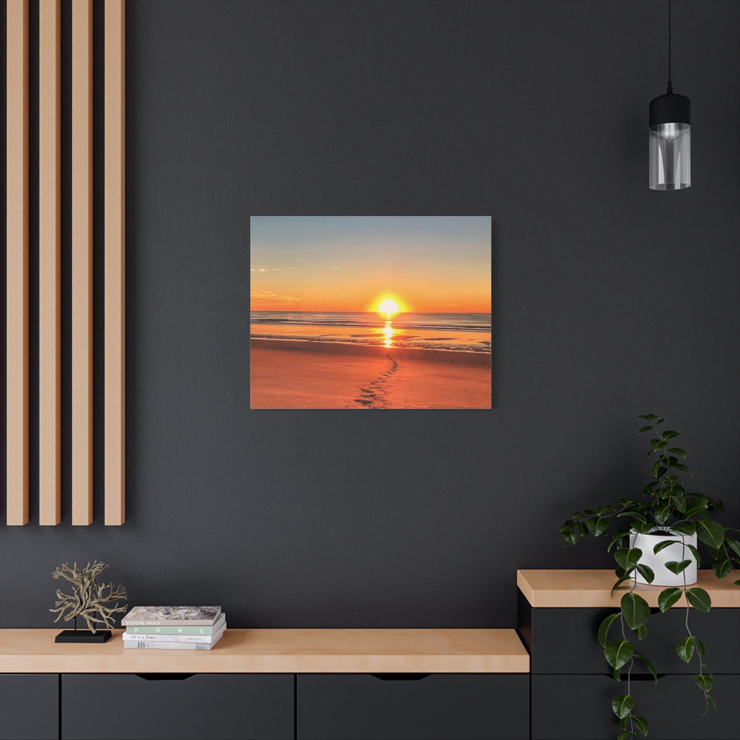 Footprints in the Sand - Canvas Wrap