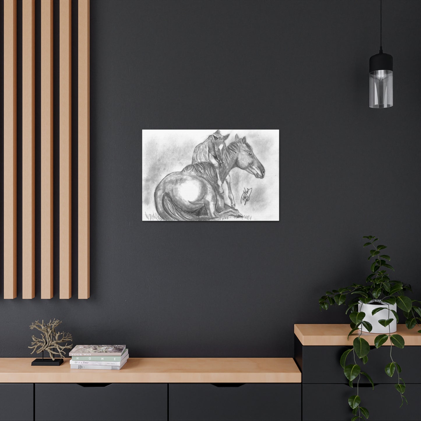 Horse and Foal - Canvas Gallery Wrap