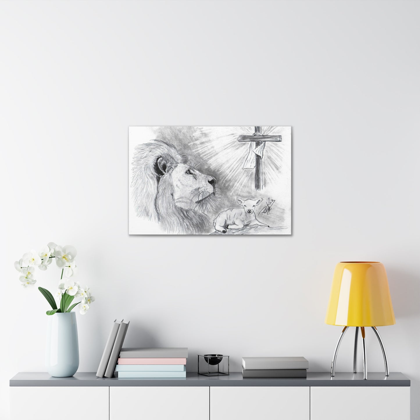 Lion and Lamb - Canvas Gallery Wrap