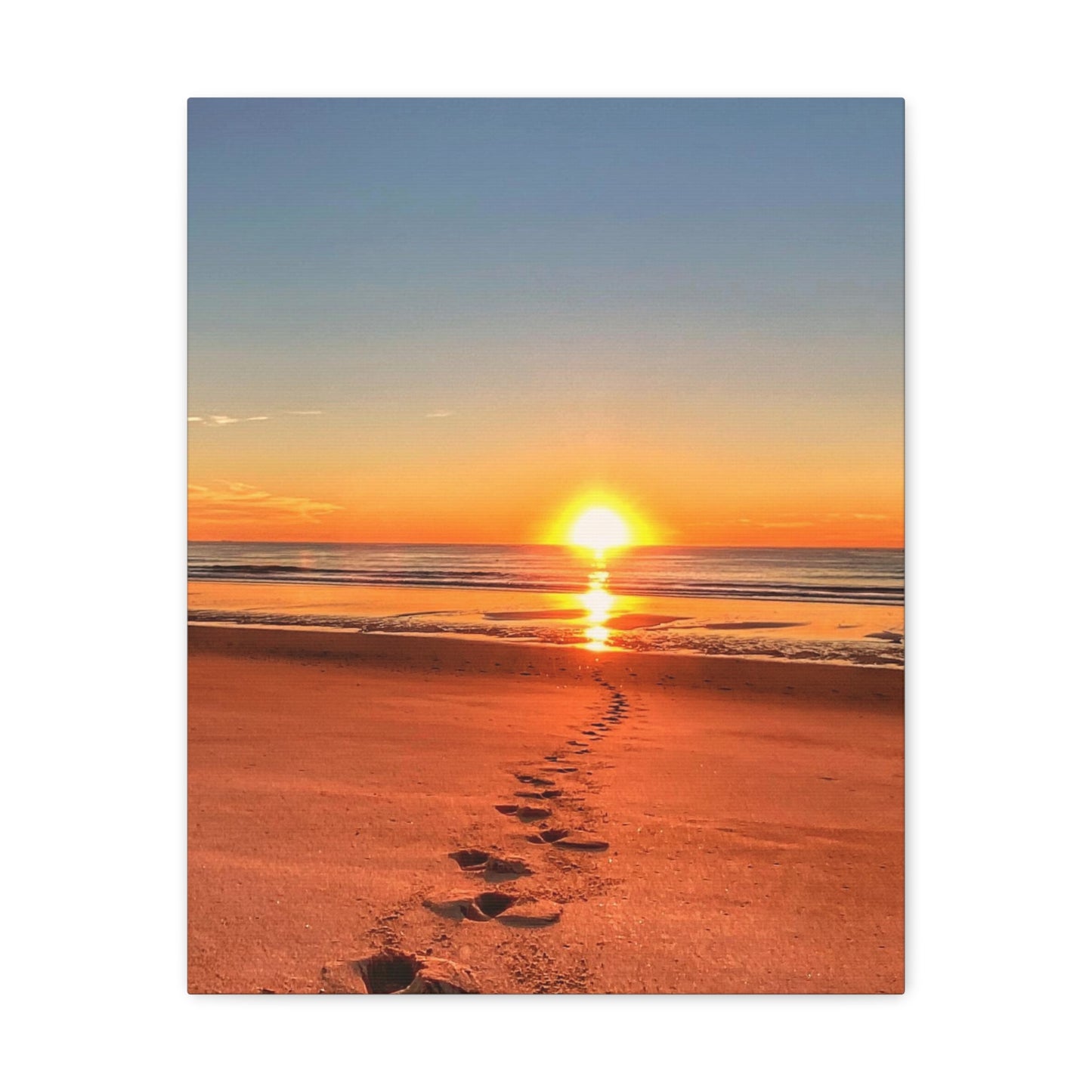 Footprints in the Sand - Canvas Wrap