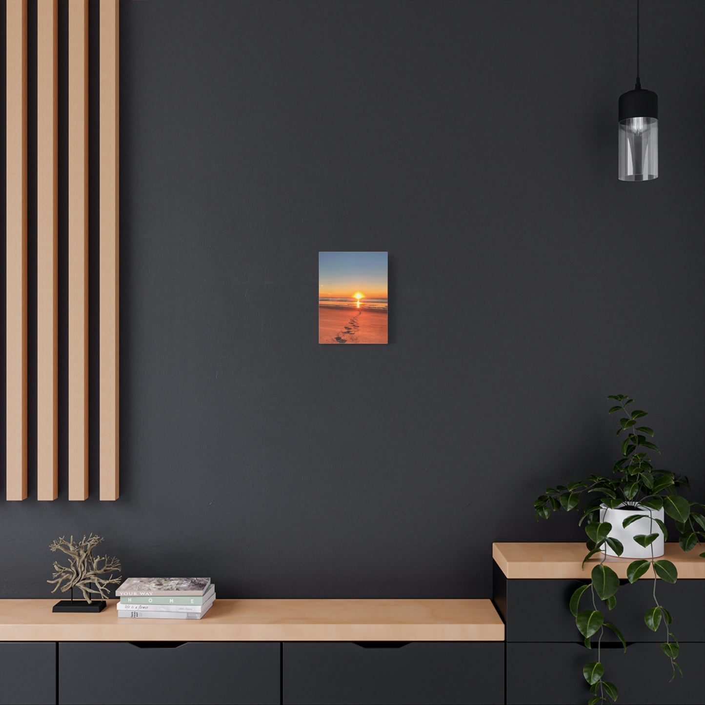 Footprints in the Sand - Canvas Wrap