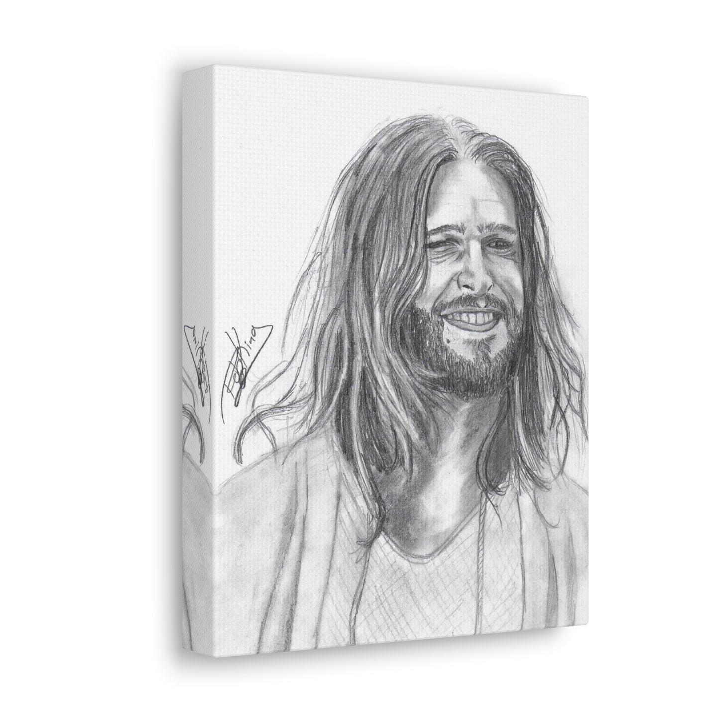 Jesus Smiling  - Canvas Gallery Wraps