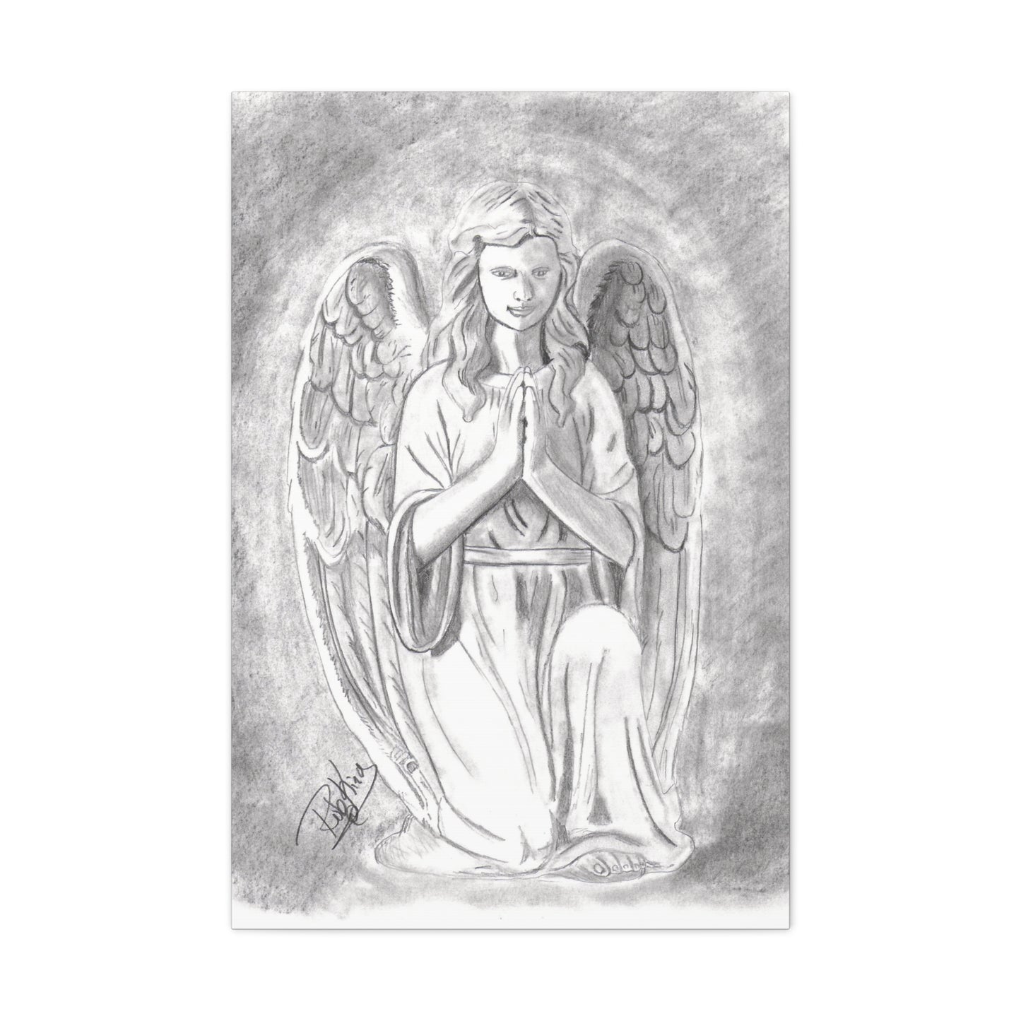 Angel Statue  - Canvas Gallery Wraps