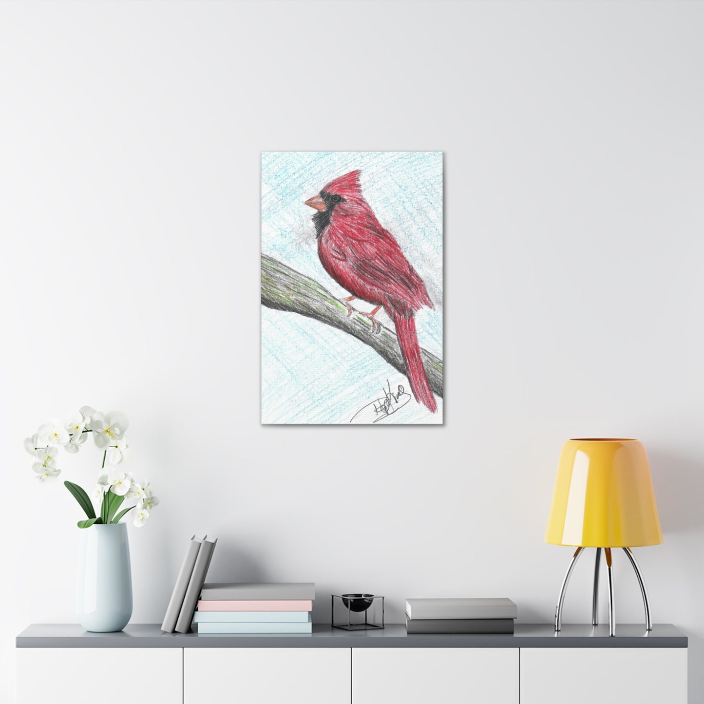 Cardinal in Color  - Canvas Gallery Wraps