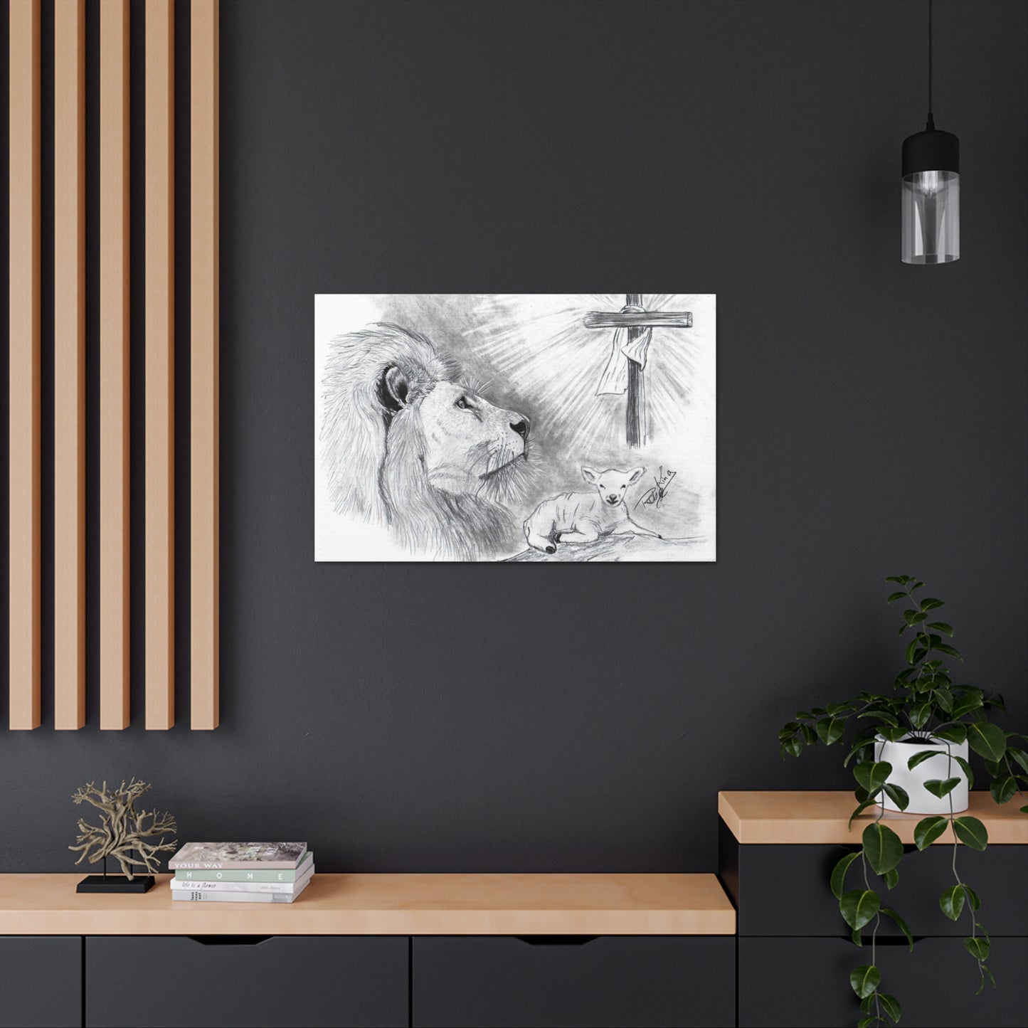 Lion and Lamb - Canvas Gallery Wrap