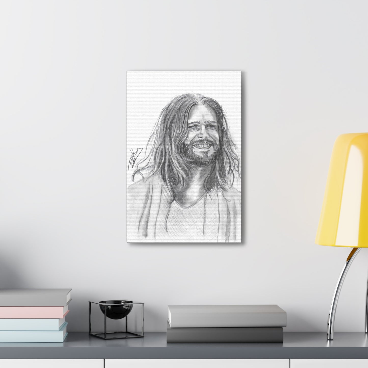 Jesus Smiling  - Canvas Gallery Wraps