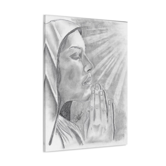 Praying Woman  - Canvas Gallery Wraps